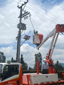 Trabajo en alturas carro canasta